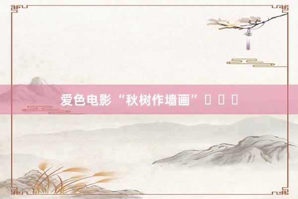 爱色电影 “秋树作墙画” ​​​