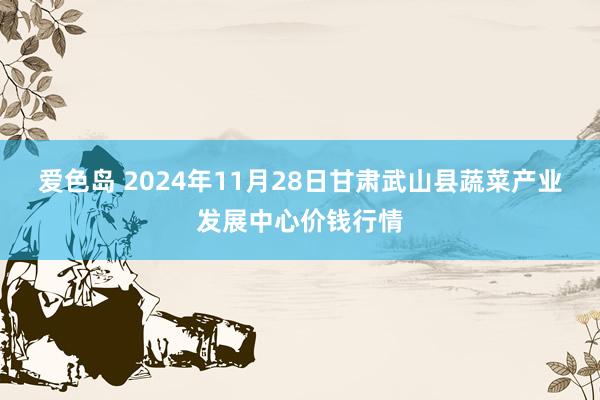 爱色岛 2024年11月28日甘肃武山县蔬菜产业发展中心价钱行情