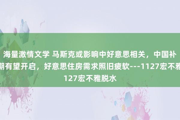 海量激情文学 马斯克或影响中好意思相关，中国补库周期有望开启，好意思住房需求照旧疲软---1127宏