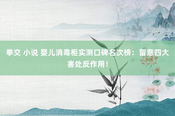 拳交 小说 婴儿消毒柜实测口碑名次榜：留意四大害处反作用！