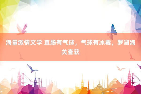 海量激情文学 直肠有气球，气球有冰毒，罗湖海关查获