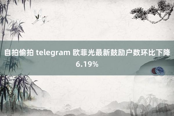 自拍偷拍 telegram 欧菲光最新鼓励户数环比下降6.19%