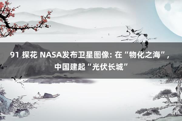 91 探花 NASA发布卫星图像: 在“物化之海”, 中国建起“光伏长城”
