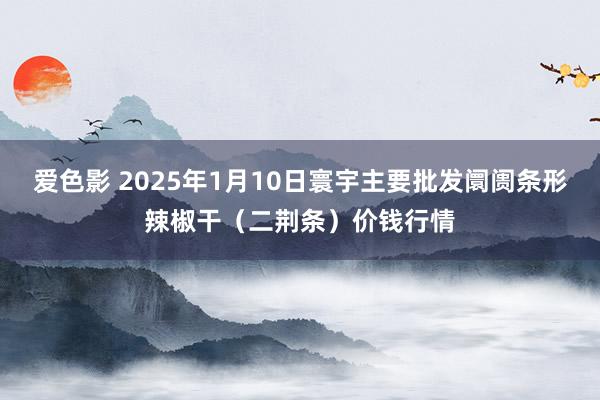爱色影 2025年1月10日寰宇主要批发阛阓条形辣椒干（二荆条）价钱行情