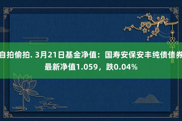 自拍偷拍. 3月21日基金净值：国寿安保安丰纯债债券最新净值1.059，跌0.04%