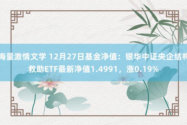 海量激情文学 12月27日基金净值：银华中证央企结构救助ETF最新净值1.4991，涨0.19%