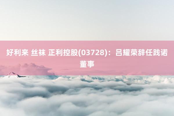 好利来 丝袜 正利控股(03728)：吕耀荣辞任践诺董事