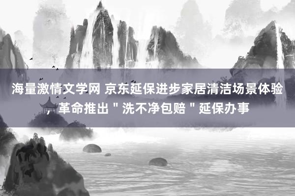 海量激情文学网 京东延保进步家居清洁场景体验，革命推出＂洗不净包赔＂延保办事